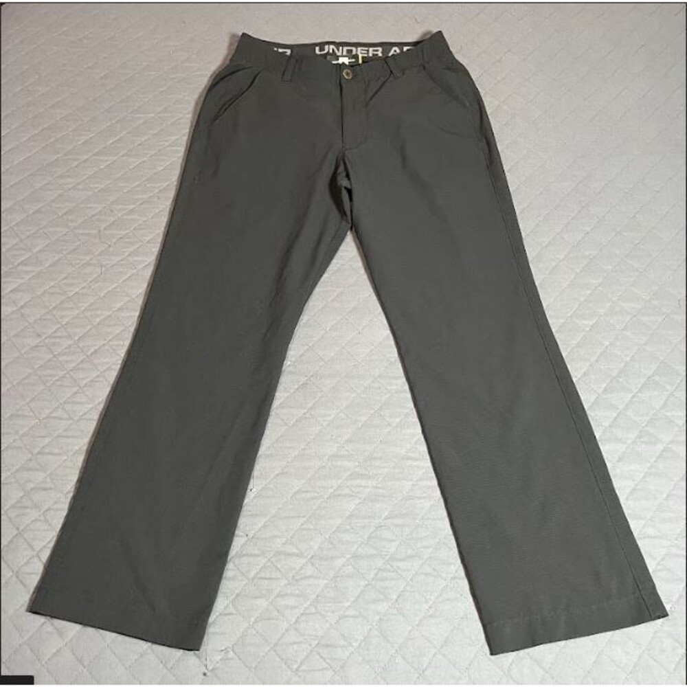 Under Armour Mens  UA Golf AIRVENT‎ Unhemmed Pants Gray, Size 32